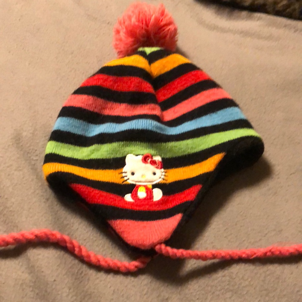 Hello Kitty hat/head warmer